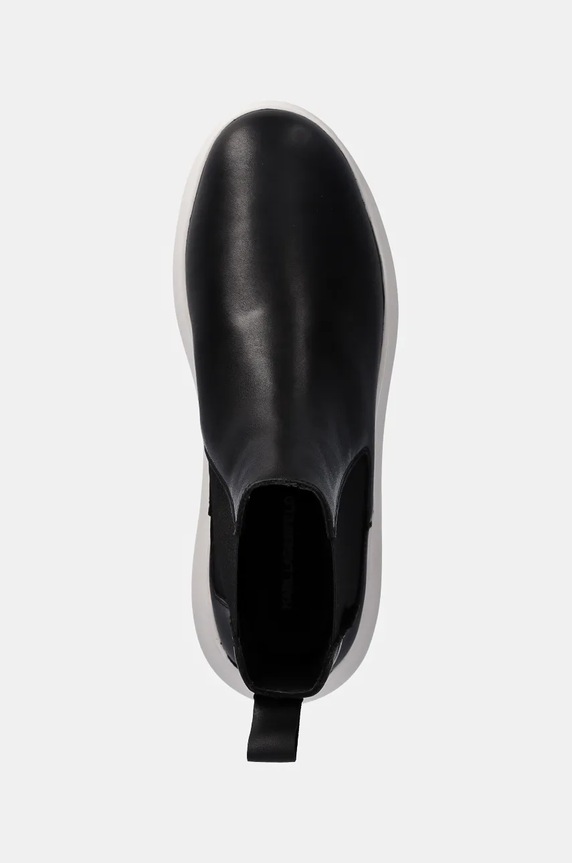 Karl Lagerfeld sztyblety skórzane KAPRI LUG czarny KL57540.000