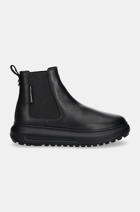 Karl Lagerfeld ghete chelsea de piele KAPRI LUG casual negru KL57540.00X