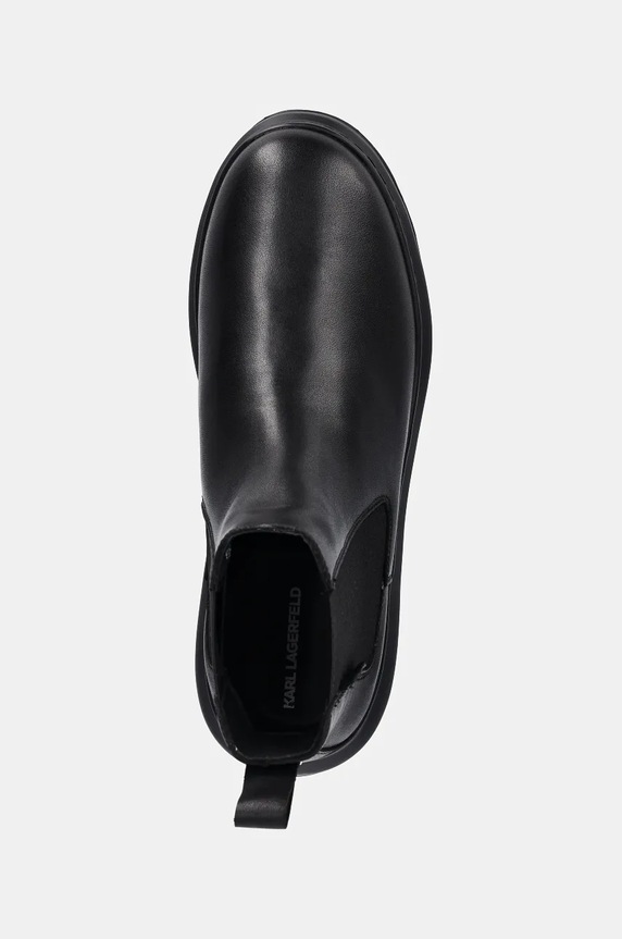 Karl Lagerfeld ghete chelsea de piele KAPRI LUG negru KL57540.00X