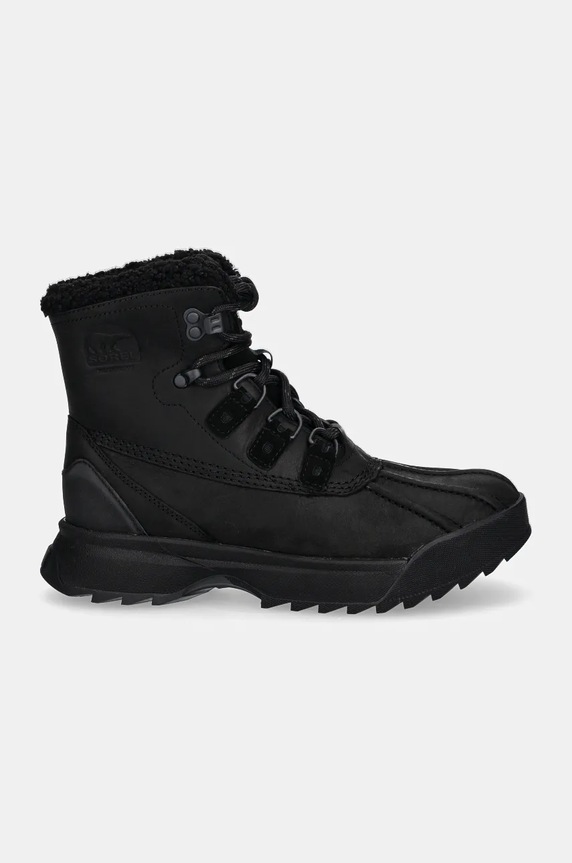 Sorel bocanci de piele SCOUT 87 LUX WP LTHR 20 2078371010 negru AW24
