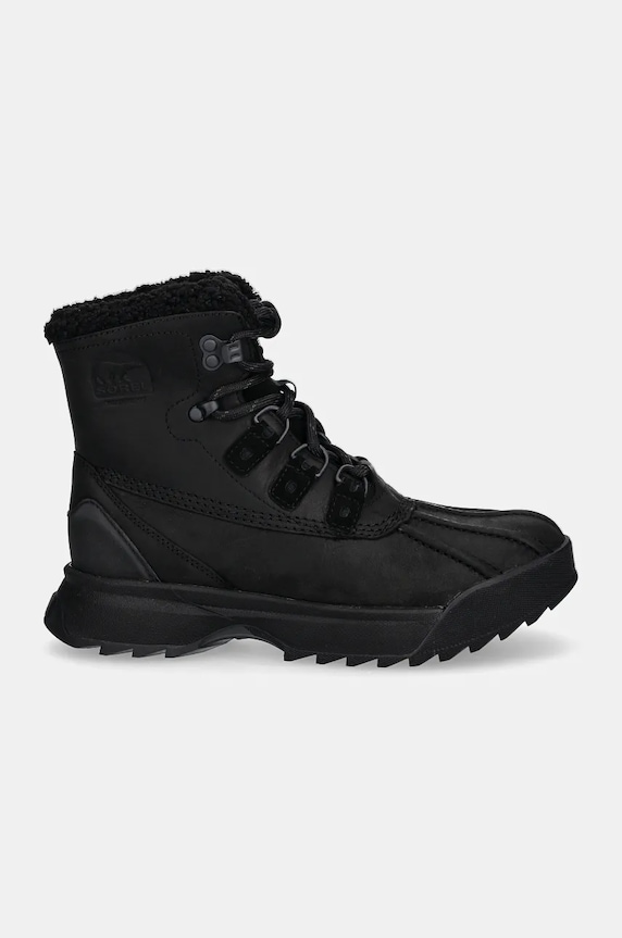 Sorel bocanci de piele SCOUT 87 LUX WP LTHR 20 2078371010 negru AW24