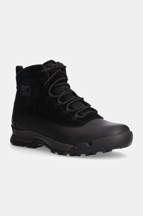 Sorel buty BUXTON LITE LACE PLUS WP skóra zamszowa czarny 2084871010