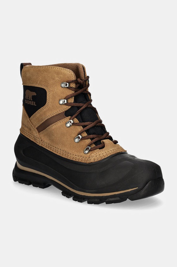 Boty Sorel BUXTON LACE WP 24 semišová kůže hnědá 2084901257