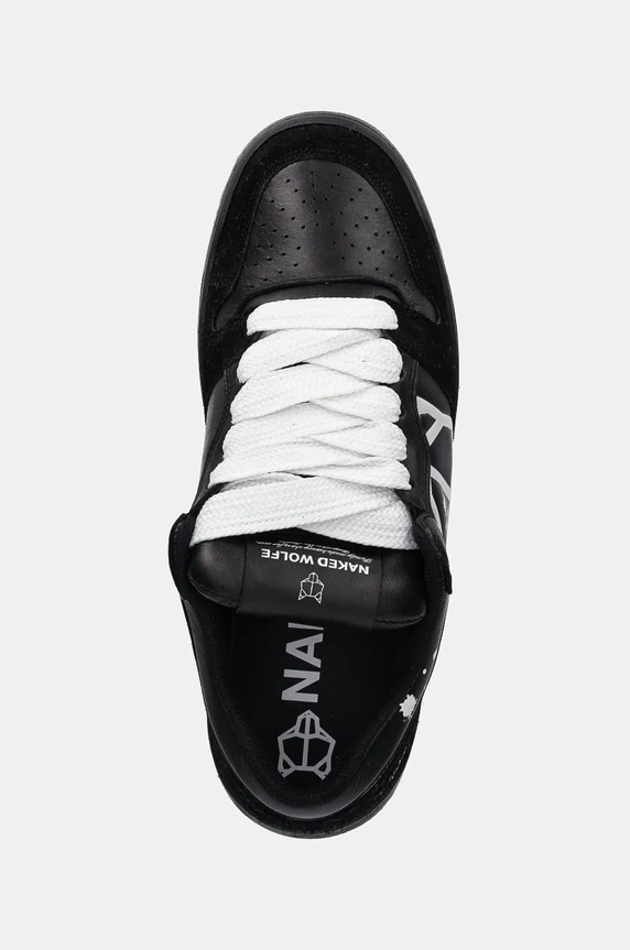Δερμάτινα sneakers Naked Wolfe CM-00 μαύρο CM00.Black.Lth