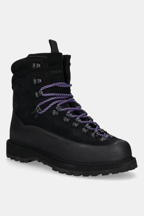 Замшеві кросівки Diemme Everest casual чорний DI24FWEVM.F01S008BLK