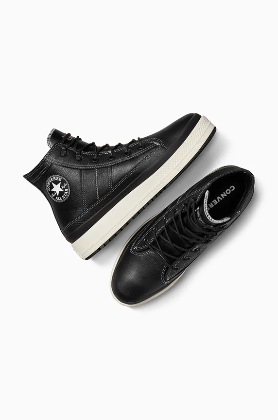 Kožené tenisky Converse Chuck Taylor All Star Equip Waterproof čierna A08555C