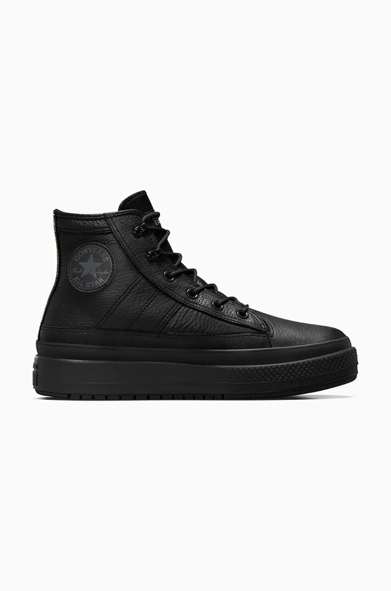 Converse leather sneakers Chuck Taylor All Star Equip Waterproof flat black A08557C
