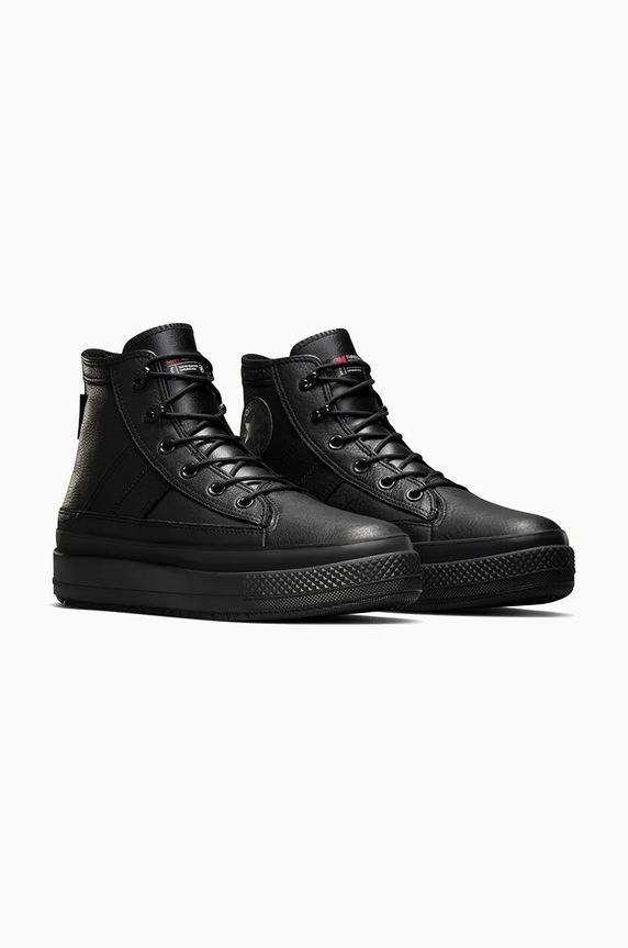 Converse leather sneakers Chuck Taylor All Star Equip Waterproof A08557C black AW24