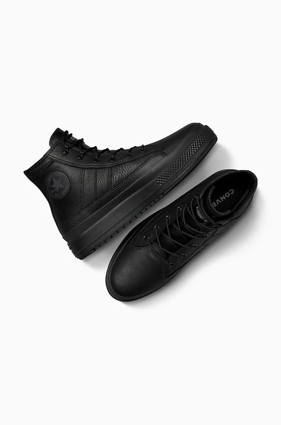 Converse leather sneakers Chuck Taylor All Star Equip Waterproof black A08557C