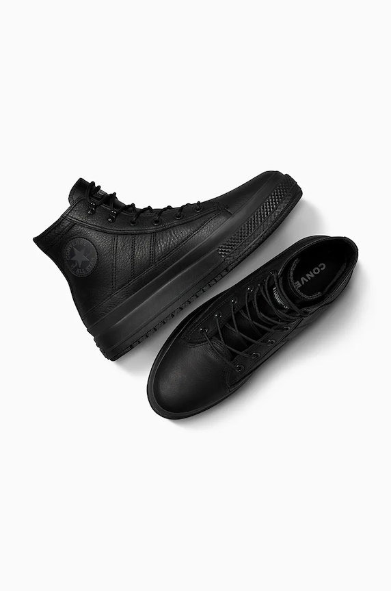 Converse leather sneakers Chuck Taylor All Star Equip Waterproof black A08557C