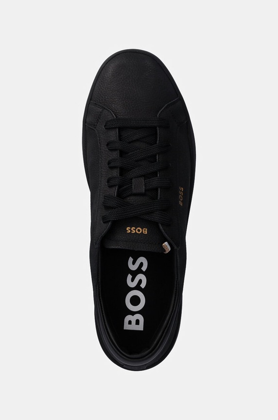 Usnjene superge BOSS Belwar črna 50529509.005