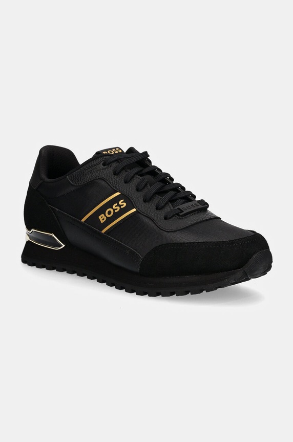 BOSS sneakersy Parkour-L skóra zamszowa czarny 50529533.007