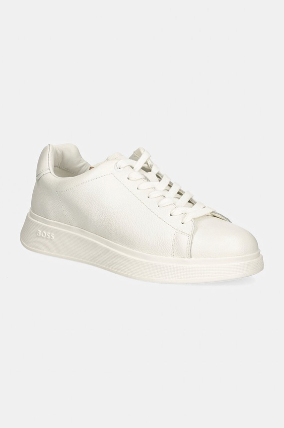 BOSS sneakersy skórzane Bulton niska biały 50529543.100