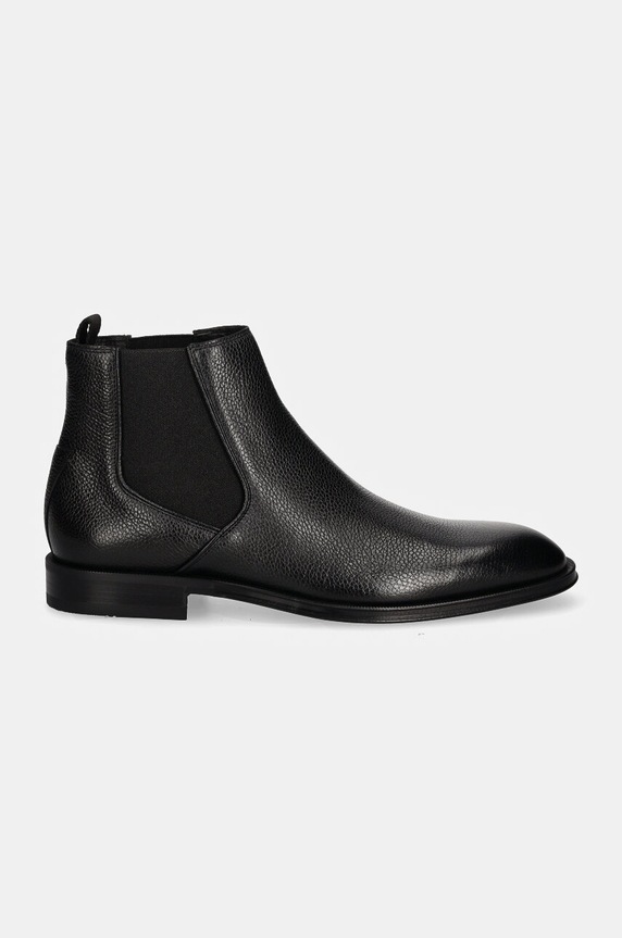 BOSS sztyblety skórzane Derrek 50524891.001 czarny AW24