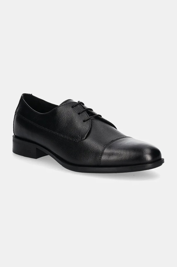 Kožené polobotky BOSS Colby přírodní kůže černá 50529089.001