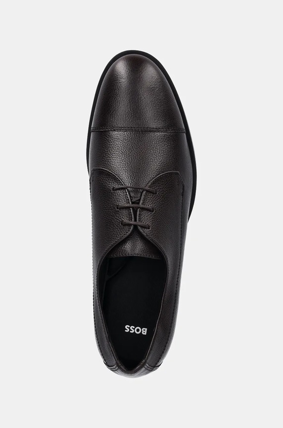 Kožené polobotky BOSS Colby hnědá 50529089.201