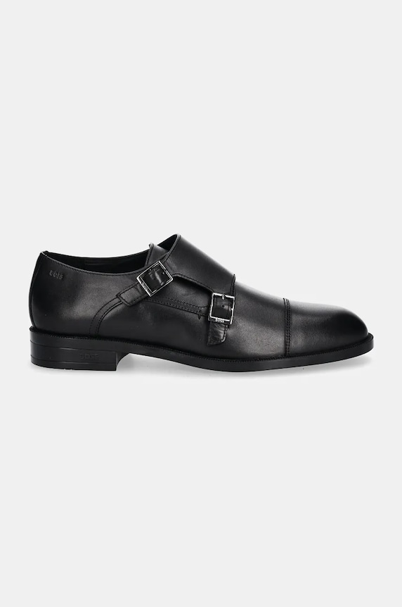 Kožené polobotky BOSS Tayil 50529115.001 černá NC24
