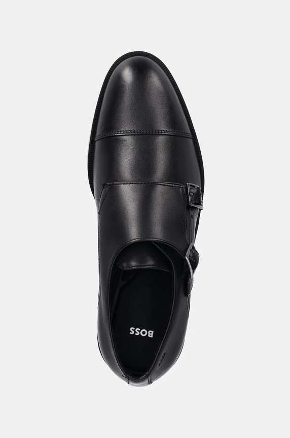 Kožené polobotky BOSS Tayil černá 50529115.001