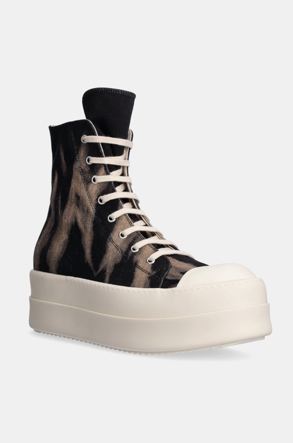 Tenisky Rick Owens Double Bumper Sneaks textilný čierna DU02D2831.DBSUN