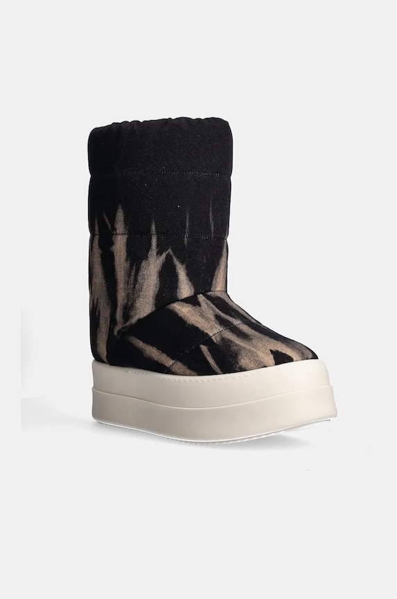 Rick Owens snow boots Mega Bumper Lunar light insulation black DU02D2838.DBSUPA