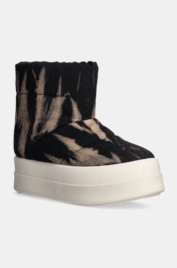 Rick Owens snow boots Mega Bumper Low Lunar light insulation black DU02D2839.DBSUPA