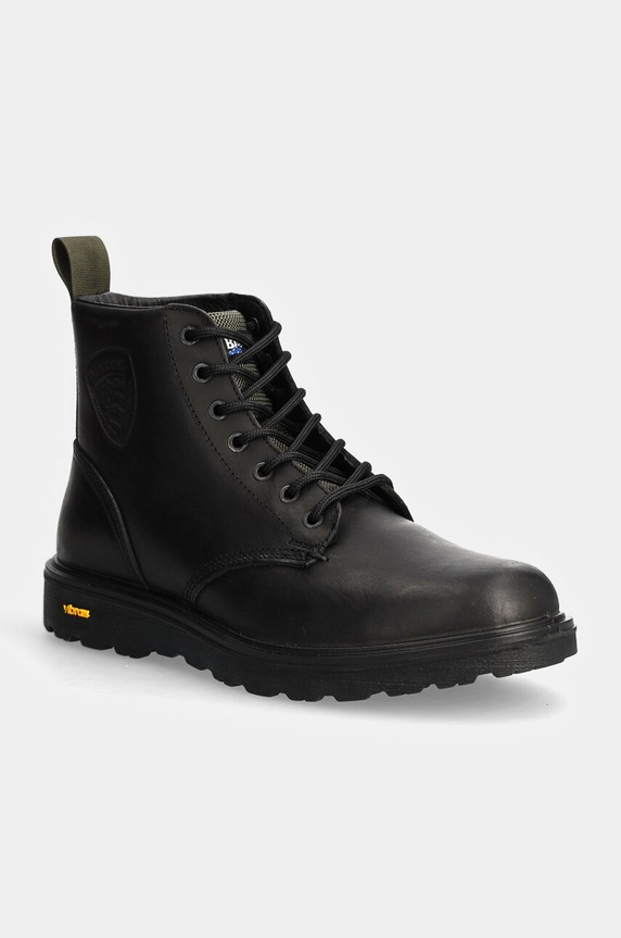 Blauer buty skórzane GUANTANAMO skóra licowa czarny F4GUANTANAMO06.OIL