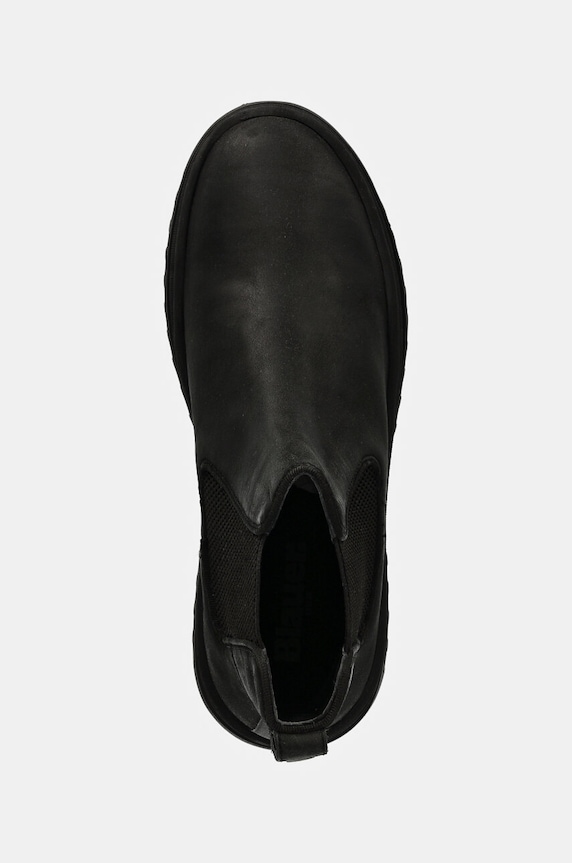 Blauer stivaletti chelsea in pelle IUKA nero F4IUKA02.LEA