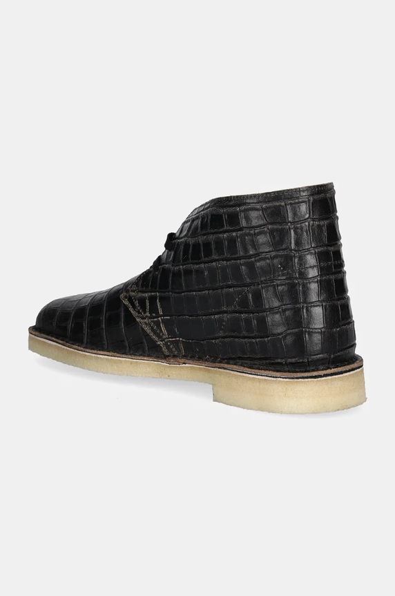Взуття Шкіряні туфлі Clarks Originals Desert Boot 26179165 чорний