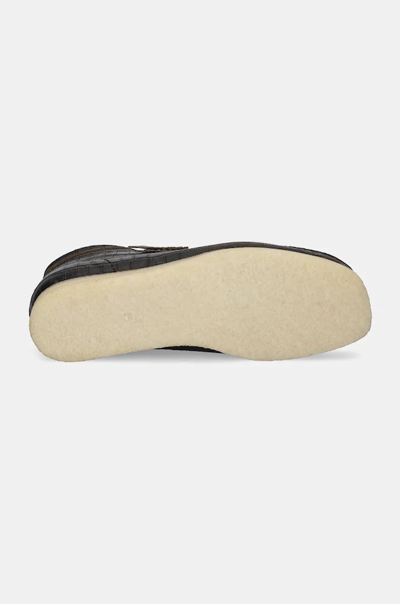Clarks Originals półbuty skórzane Wallabee Boot 26179191 czarny