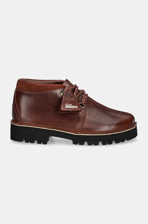 Clarks Originals leather shoes Trek Hike 26178195 brown AW24