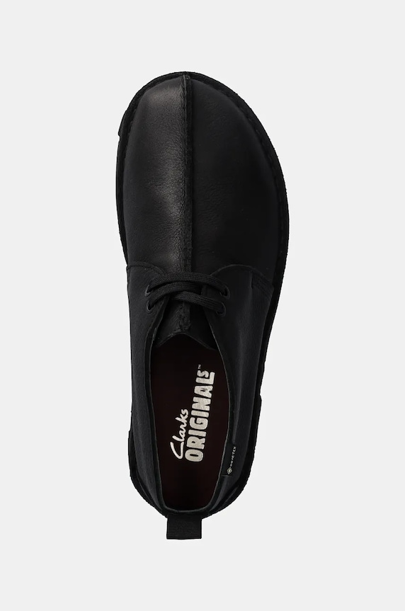 Clarks Originals scarpe in pelle Desert Trek Gore-Tex nero 26177725