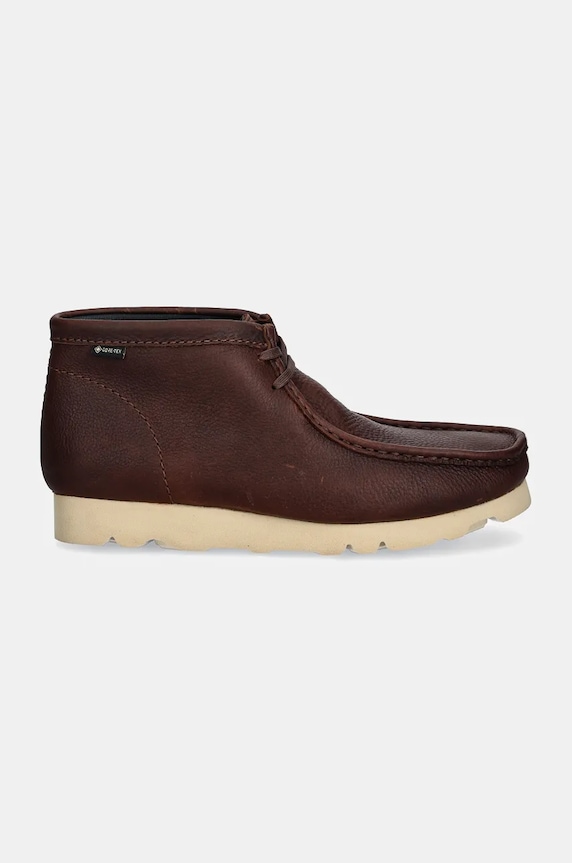 Clarks Originals półbuty skórzane Wallabee Boot Gore-Tex 26177730 brązowy AW24