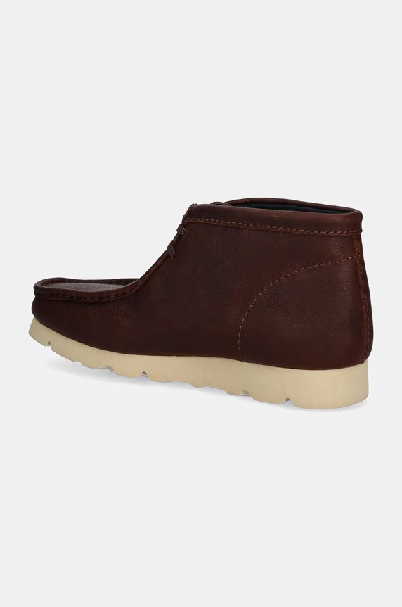 Obuwie Clarks Originals półbuty skórzane Wallabee Boot Gore-Tex 26177730 brązowy