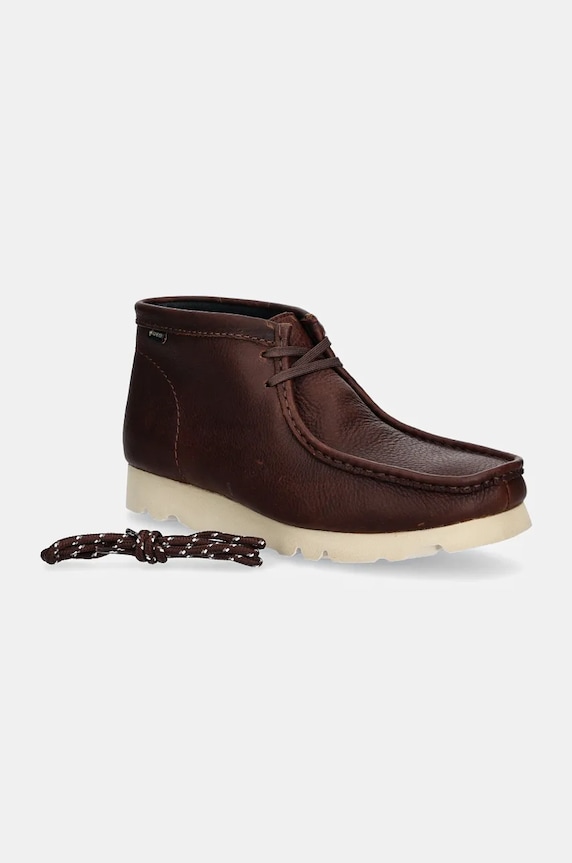 Clarks Originals półbuty skórzane Wallabee Boot Gore-Tex 26177730 brązowy