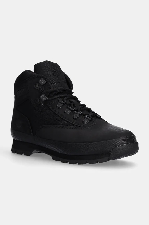 Boty Timberland Euro Hiker semišová kůže černá TB0A28A2W051