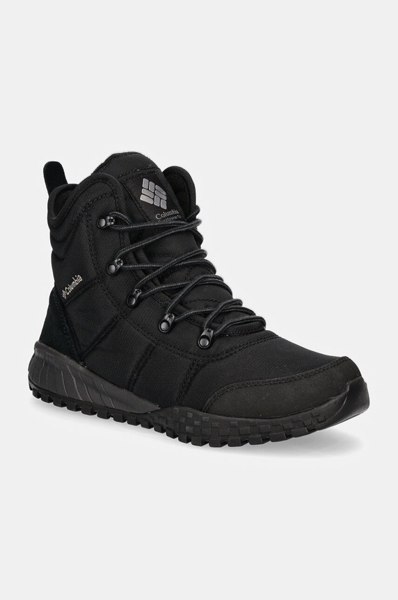 Columbia pantofi Fairbanks piele întoarsă negru 2100831