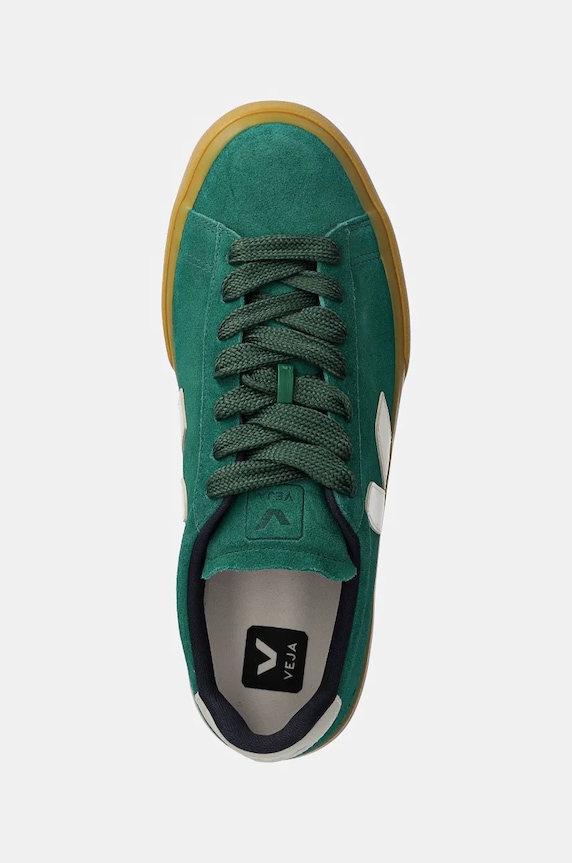 Veja sneakersy zamszowe Campo zielony CP0303695B