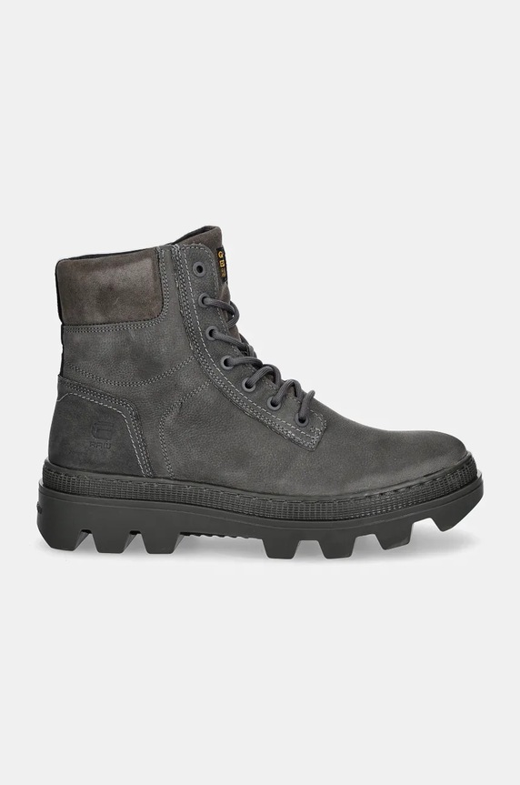 Nubukové boty G-Star Noxer GR223020AM šedá AW24