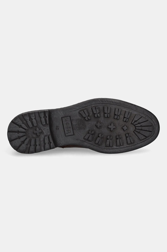 Δερμάτινα παπούτσια Jeep WOODLAND BOOT JM42040A καφέ