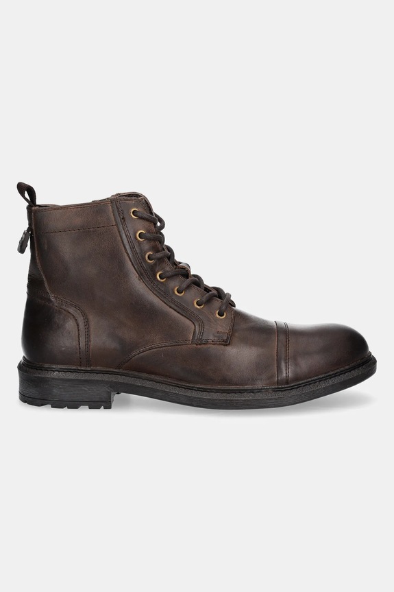 Jeep buty skórzane WOODLAND BOOT JM42040A brązowy AW24