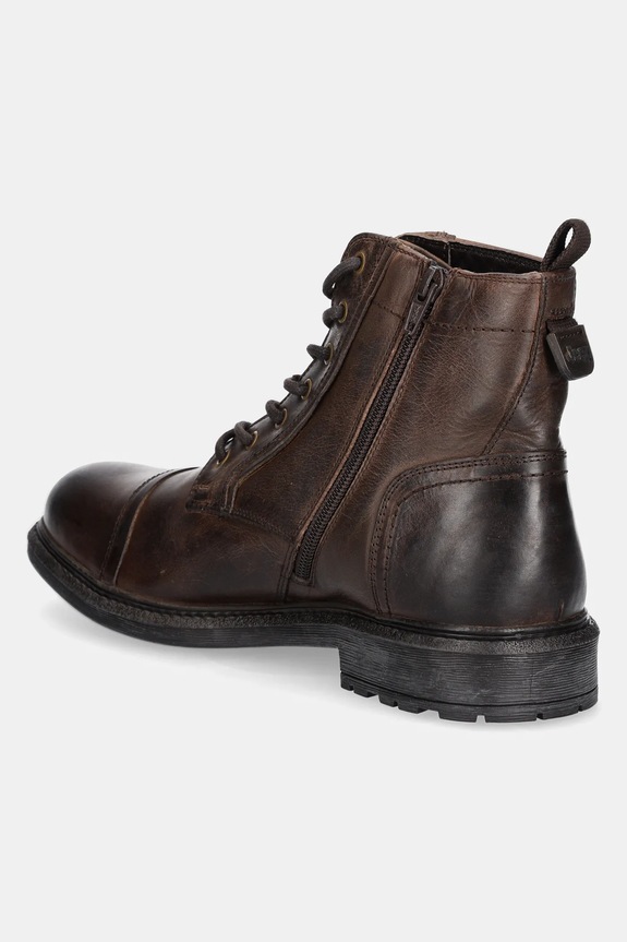 Obuwie Jeep buty skórzane WOODLAND BOOT JM42040A brązowy
