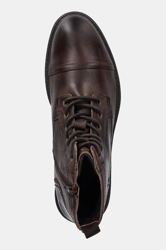 Jeep buty skórzane WOODLAND BOOT brązowy JM42040A