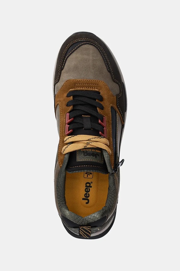 Sneakers Jeep ONTARIO ZIP καφέ JM42110A