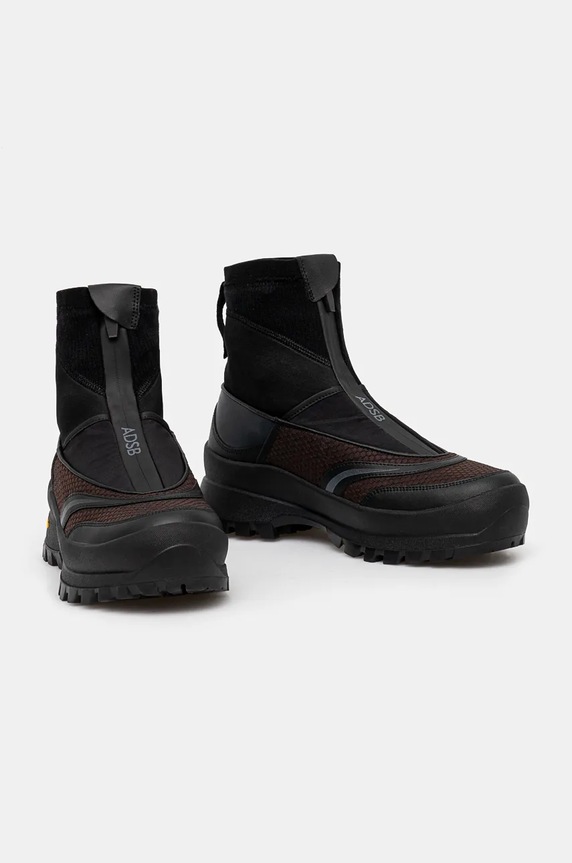 Andersson Bell scarpe Mattio Zip-Up Trainer aaa387u nero