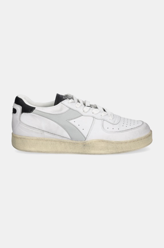 Diadora leather sneakers Mi Basket Low Used 201.181233.C9304 white AW24