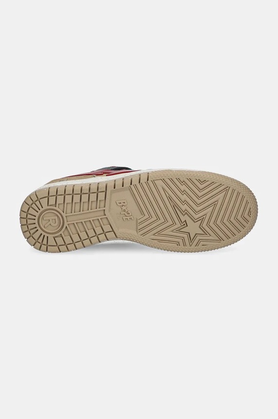 A Bathing Ape leather sneakers SK8 STA #4 M2 1K80191313 beige