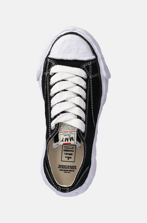 Tenisice Maison MIHARA YASUHIRO PTS23 Canvas Low-Top crna A11FW702