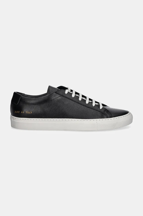 Common Projects leather sneakers Achilles Contrast Bumpy 2432.7547 black AW24