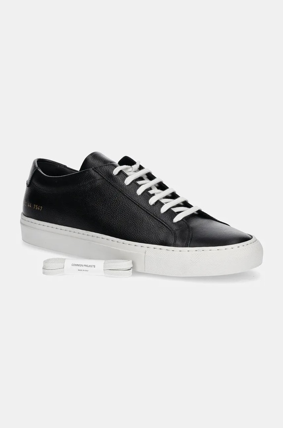 Common Projects leather sneakers Achilles Contrast Bumpy 2432.7547 black