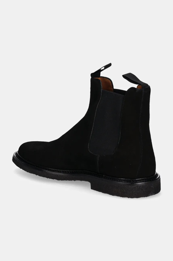 Obuwie Common Projects sztyblety zamszowe Chelsea in Waxed Suede 2446.7547 czarny